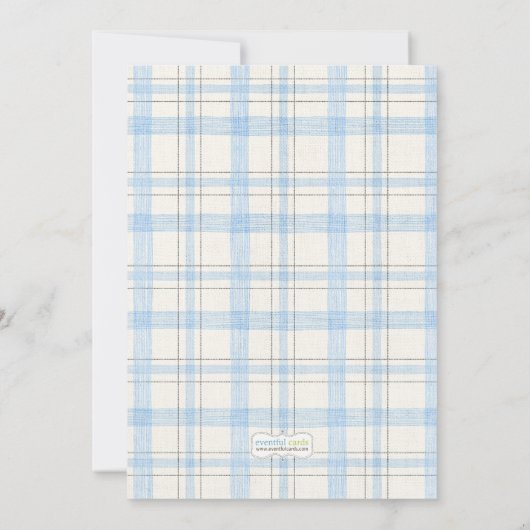 お父さんのベビーシャワーの招待状のためのおむつ 招待状 (裏面)