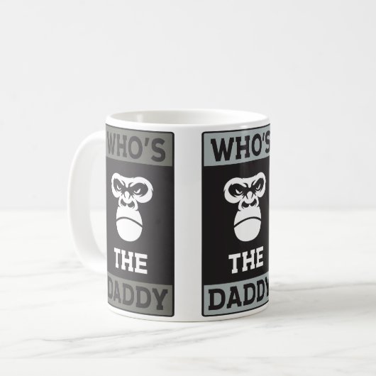 お父さんのマグはだれであるか コーヒーマグカップ (正面左)