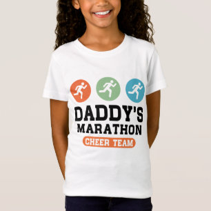 お父さんのマラソンの応援のチーム Tシャツ
