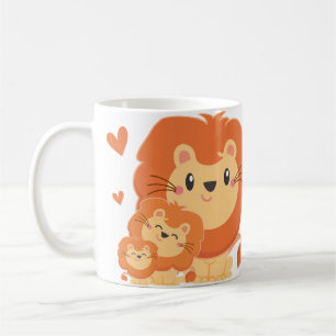 お父さんのライオンおよびカブスの父の日ライオン無し コーヒーマグカップ