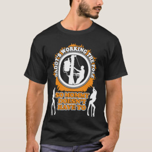 お父さんの働きポーランド人 Tシャツ