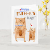 お父さんの写真のグリーティングカード カード (黄色い花)