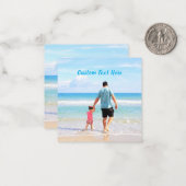 お父さんの写真 父の日カード - オリジナルテキスト付き ノートカード (正面/裏面インサイチュ)