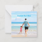 お父さんの写真 父の日 カード - オリジナルテキスト付き (正面)