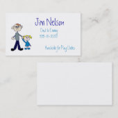 お父さんの名刺 コーリングカード (正面/裏面)