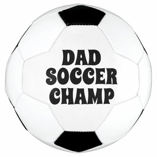 お父さんの名前入りサッカー チャンピオンボール サッカーボール (正面)