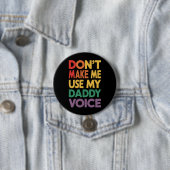 お父さんの声を出さないで LGBT ゲイ プライド 缶バッジ (インサイチュ)