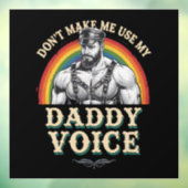 お父さんの声を出さないで LGBTQゲイ ウィンドウサイン (シート3)