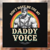 お父さんの声を出さないで LGBTQゲイ ウィンドウサイン (シート2)
