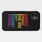 お父さんの声を出さないで LGBTQ ゲイ ハート Case-Mate iPhoneケース (裏面(横))