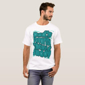 お父さんの大好きなタックルおもしろデザイン Tシャツ (正面フル)