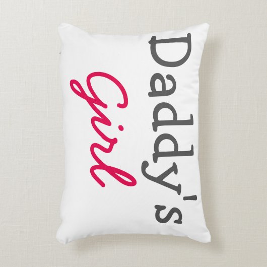 お父さんの女の子の枕 アクセントクッション (正面(垂直))