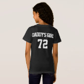 お父さんの女の子72の娘のお父さん及び私女の子のワイシャツ Tシャツ (裏面フル)