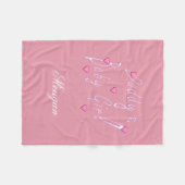 お父さんの女の赤ちゃんのパーソナライズな毛布 フリースブランケット (正面(横))