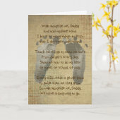 お父さんの子供の足跡のための誕生日 カード (黄色い花)