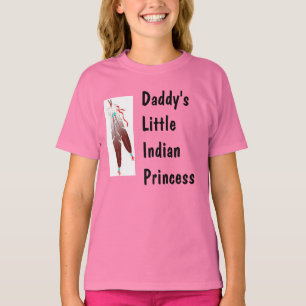 お父さんの小さいインドのプリンセスのTシャツ Tシャツ