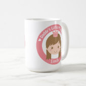 お父さんの小さいプリンセス、ティアラを持つかわいいプリンセス コーヒーマグカップ (正面右)