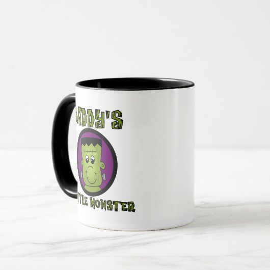お父さんの小さいモンスターのTシャツおよびギフト マグカップ (正面左)