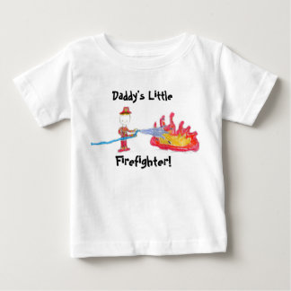 お父さんの小さい消防士! ベビーTシャツ