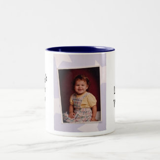 お父さんの小さな女の子のコップ! ツートーンマグカップ