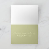 お父さんの小さな女の子の父の日カード カード (内部)