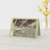 お父さんの小さな女の子の父の日カード カード (黄色い花)