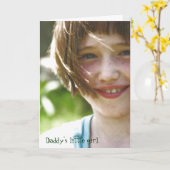 お父さんの小さな女の子 カード (黄色い花)