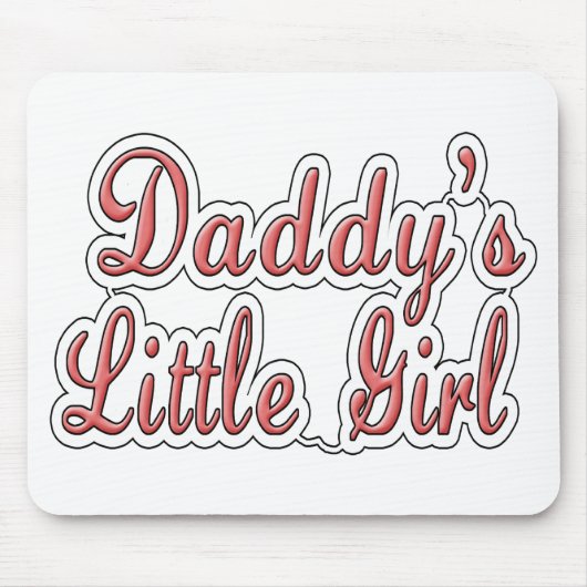 お父さんの小さな女の子 マウスパッド (正面)