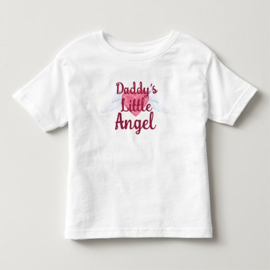 お父さんの少し天使の幼児のひだのティー トドラーTシャツ (正面)