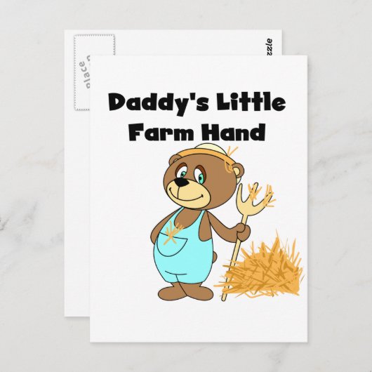 お父さんの少し農場労働者のTシャツおよびギフト ポストカード (正面/裏面)