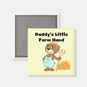 お父さんの少し農場労働者のTシャツおよびギフト マグネット (正面/裏面)