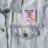お父さんの少し農場労働者のTシャツおよびギフト 缶バッジ (インサイチュ)