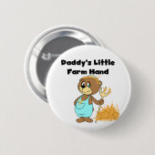 お父さんの少し農場労働者のTシャツおよびギフト 缶バッジ (正面&裏面)