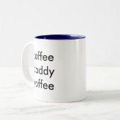 お父さんの必要性のコーヒー、コーヒーお父さんのコーヒー ツートーンマグカップ (正面左)