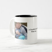 お父さんの愛はceless Pri]です ツートーンマグカップ (正面左)