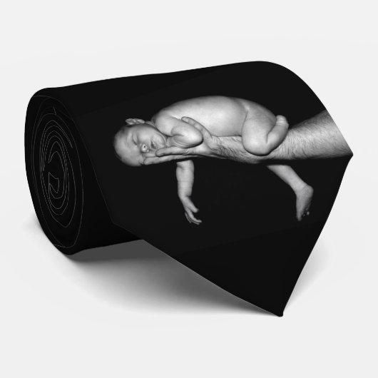 お父さんの手の人のタイの金庫 ネクタイ (ロール)