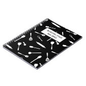 お父さんの料理レシピを書き留めるためのツール ノートブック (左側)