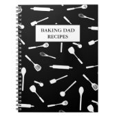 お父さんの料理レシピ帳 ツール ブランク ライン入り ノートブック (正面)