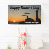 お父さんの日あなたは私たちの明るい夕日灯台です 横断幕 (インサイチュ)