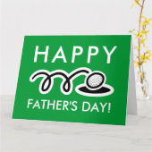 お父さんの日おめでとうおもしろいございます カード (黄色い花)