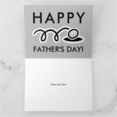 お父さんの日おめでとうおもしろいございます カード (内部)