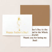 お父さんの日おめでとうございます 箔カード (ディスプレー)