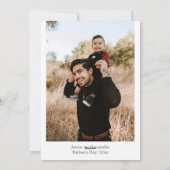 お父さんの日おめでとうございますBBQグリル写真 シーズンカード (裏面)