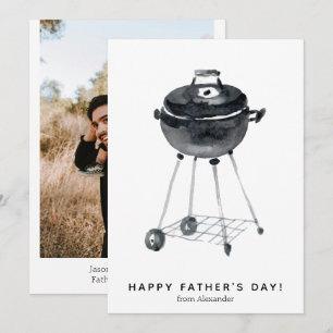 お父さんの日おめでとうございますBBQグリル写真 シーズンカード