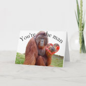 お父さんの日おめでとう あなたは最高の人 カード (正面)