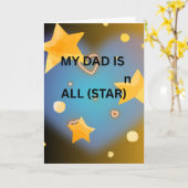 お父さんの日おめでとう カード (黄色い花)