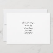 お父さんの日おめでとう カード (裏面)