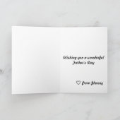 お父さんの日おめでとう カード (内部)