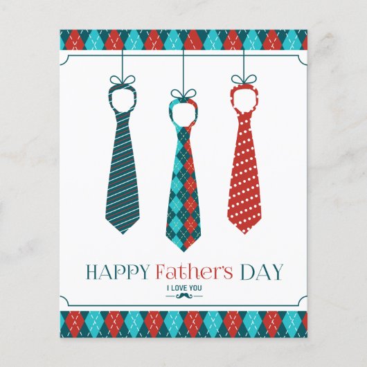 お父さんの日おめでとう チラシ (正面)