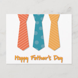 お父さんの日おめでとう　ネクタイ付き ポストカード